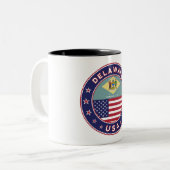 Delaware Zweifarbige Tasse (Vorderseite Links)