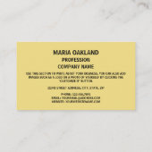 Delawarean Flag & Siegel, Flagge Delaware Visitenkarte (Rückseite)