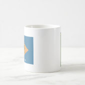 Delawarean Flagge + Karten-Tasse Kaffeetasse (Mittel)