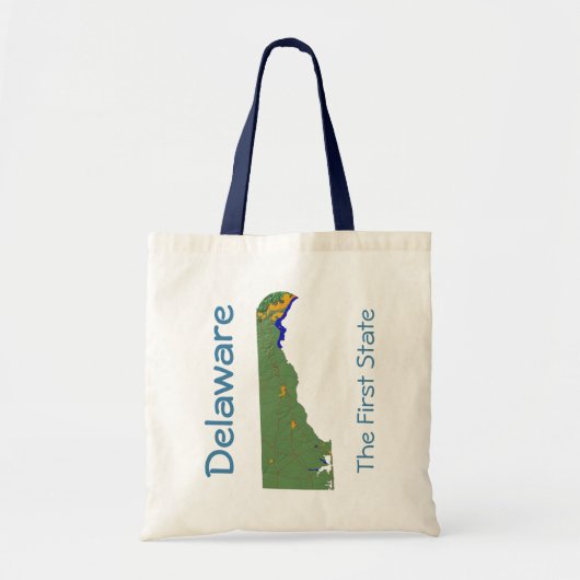 Delawarean Map Bag Tragetasche (Vorne)