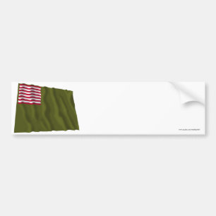 Delawareregimentsfarbe - Dansey Flagge Autoaufkleber