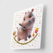 Delay Diet: Morgen starten Quadratische Wanduhr (Winkel)