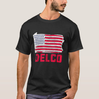 Delco American Flag Patriotic Delaware Landkreis V T-Shirt