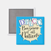Delco-Basar aller Nationen Magnet (Vorderseite/Rückseite)