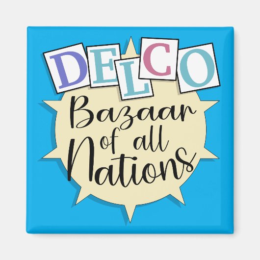 Delco-Basar aller Nationen Magnet (Vorne)