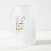 Delco-Basar aller Nationen Mattglas Bierglas (Vorderseite Links)