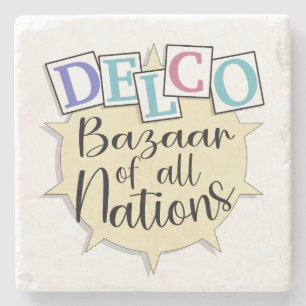 Delco-Basar aller Nationen Steinuntersetzer