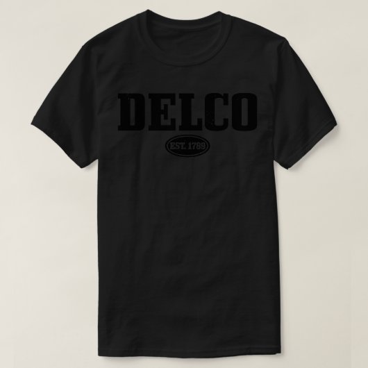 Delco Delaware Landkreis Est T-Shirt (Design vorne)