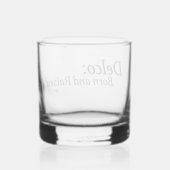 Delco Geboren und aufgezogen Whiskyglas (Rückseite)