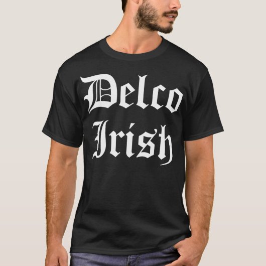 Delco Irish Delaware Landkreis PA St Patricks Iris T-Shirt (Vorderseite)