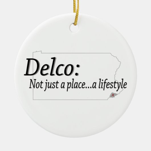 Delco Lifestyle Keramik Ornament (Vorne)