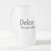 Delco Lifestyle Mattglas Bierglas (Vorderseite Links)