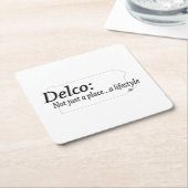 Delco Lifestyle Rechteckiger Pappuntersetzer (angewinkelt)