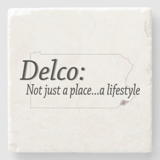 Delco Lifestyle Steinuntersetzer (Vorderseite)