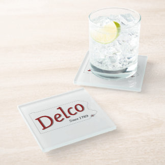 DELCO (R) seit 1789 Glasuntersetzer