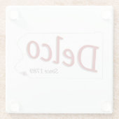 DELCO (R) seit 1789 Glasuntersetzer (Rückseite)