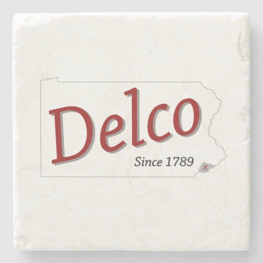 DELCO (R) seit 1789 Steinuntersetzer (Vorderseite)