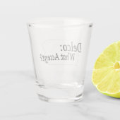 Delco - Was für Akzent? Schnapsglas (Rückseite)