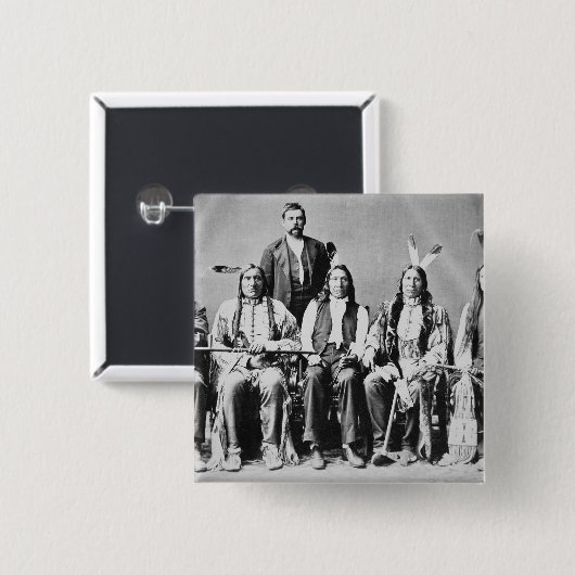 Delegation von Sioux-Leitern, geführt durch rote Button (Vorne & Hinten)