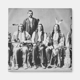 Delegation von Sioux-Leitern, geführt durch rote Magnet