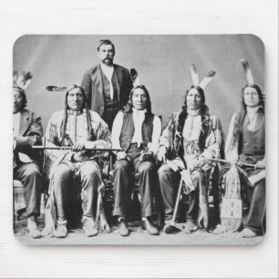 Delegation von Sioux-Leitern, geführt durch rote Mousepad