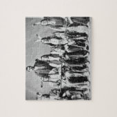 Delegation von Sioux-Leitern, geführt durch rote Puzzle (Vertikal)