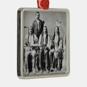 Delegation von Sioux-Leitern, geführt durch rote Silbernes Ornament (Rechts)