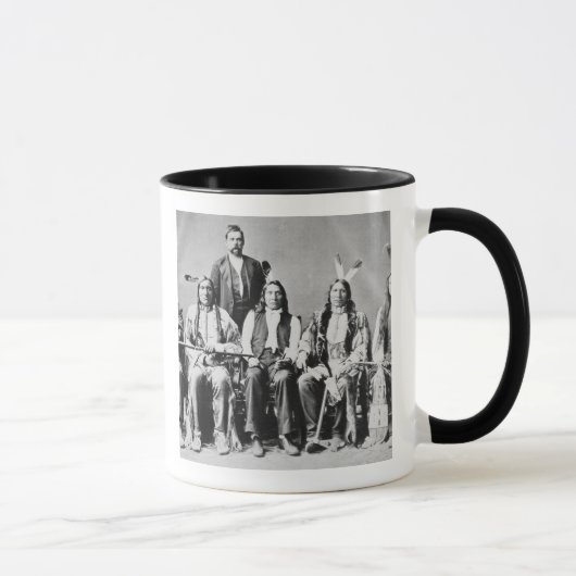 Delegation von Sioux-Leitern, geführt durch rote Tasse (Rechts)