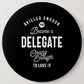 Delegierte Job Titel T-Shirt Geschenke Männer Frau Button (Vorderseite)