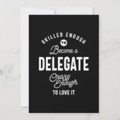 Delegierte Job Titel T-Shirt Geschenke Männer Frau Einladung (Vorderseite)