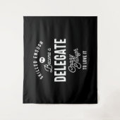 Delegierte Job Titel T-Shirt Geschenke Männer Frau Wandteppich (Vorderseite)