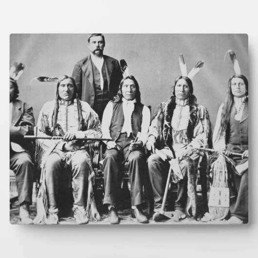 Delegiof Sioux chiefs, led by Red Cloud (1822) Fotoplatte (Vorderseite)