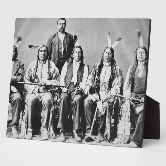 Delegiof Sioux chiefs, led by Red Cloud (1822) Fotoplatte (Seite)