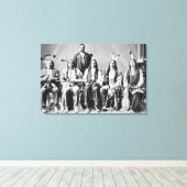 Delegiof Sioux chiefs, led by Red Cloud (1822) Leinwanddruck (Insitu (Holzboden))