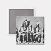 Delegiof Sioux chiefs, led by Red Cloud (1822) Magnet (Vorderseite/Rückseite)