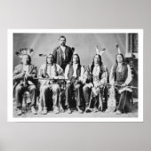Delegiof Sioux chiefs, led by Red Cloud (1822) Poster (Vorne)
