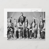Delegiof Sioux chiefs, led by Red Cloud (1822) Postkarte (Vorne/Hinten)
