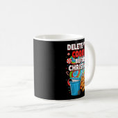 Delete Cookies Funny Christmas Cookie Kaffeetasse (VorderseiteRechts)