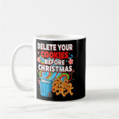Delete Cookies Funny Christmas Cookie Kaffeetasse (Links)