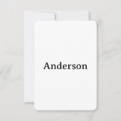 Delete Text Replace Own Design 3.5" x 5" Rounded Dankeskarte (Vorderseite)