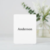 Delete Text Replace Own Design 4.25"x5.5" Rounded Dankeskarte (Stehend Vorderseite)