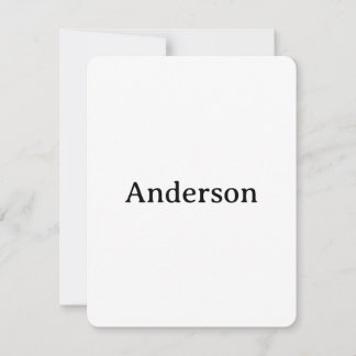 Delete Text Replace Own Design 4.25"x5.5" Rounded Dankeskarte