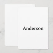 Delete Text Replace Own Design 4.5"x6.25" Rounded Dankeskarte (Vorne/Hinten)