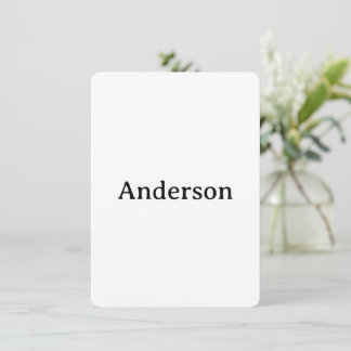 Delete Text Replace Own Design 4.5"x6.25" Rounded Dankeskarte