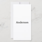 Delete Text Replace Own Design 8" x 4" Flat Dankeskarte (Vorderseite)