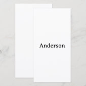 Delete Text Replace Own Design 8" x 4" Flat Dankeskarte (Vorne/Hinten)