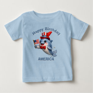 Delfin (7e) Patriotisches Kinder T-Shirt