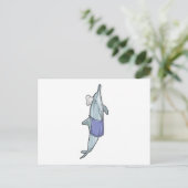 Delfin als Koch mit Kochmütze Postkarte (Stehend Vorderseite)