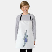 Delfin als Koch mit Kochmütze Schürze (Getragen)