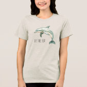Delfin am Meer Tri-Blend Shirt (Vorderseite)